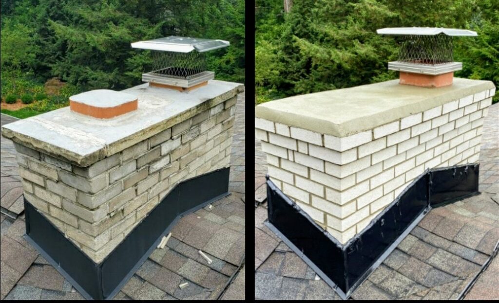 Brick chimney repair Dearborn Heights