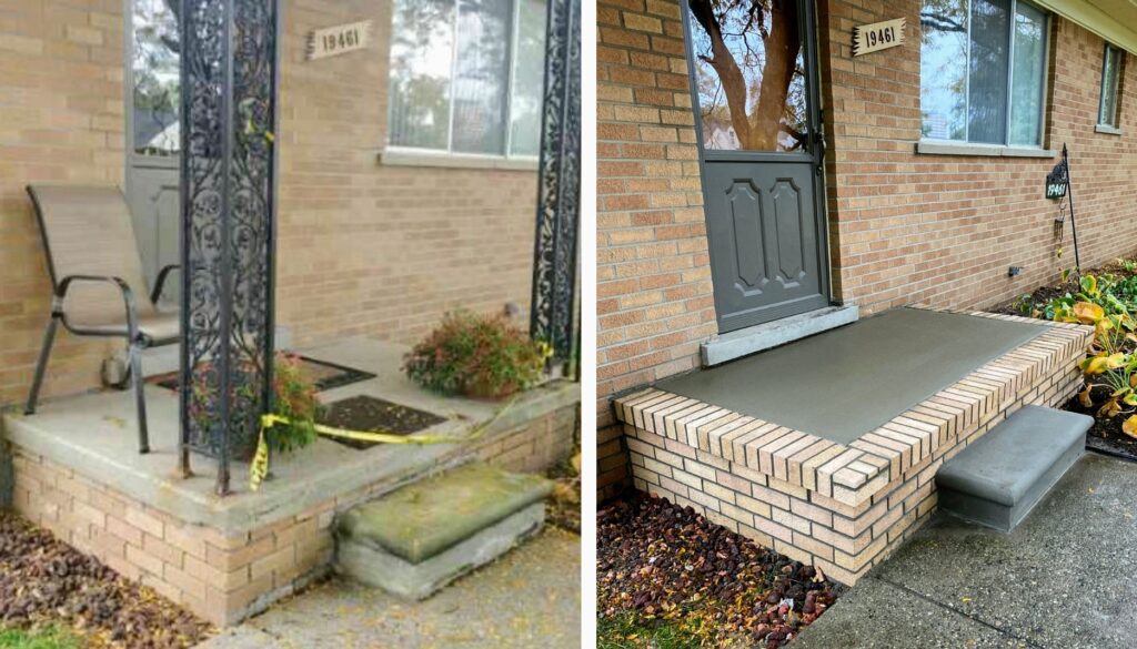 Brick Porch Repair Dearborn